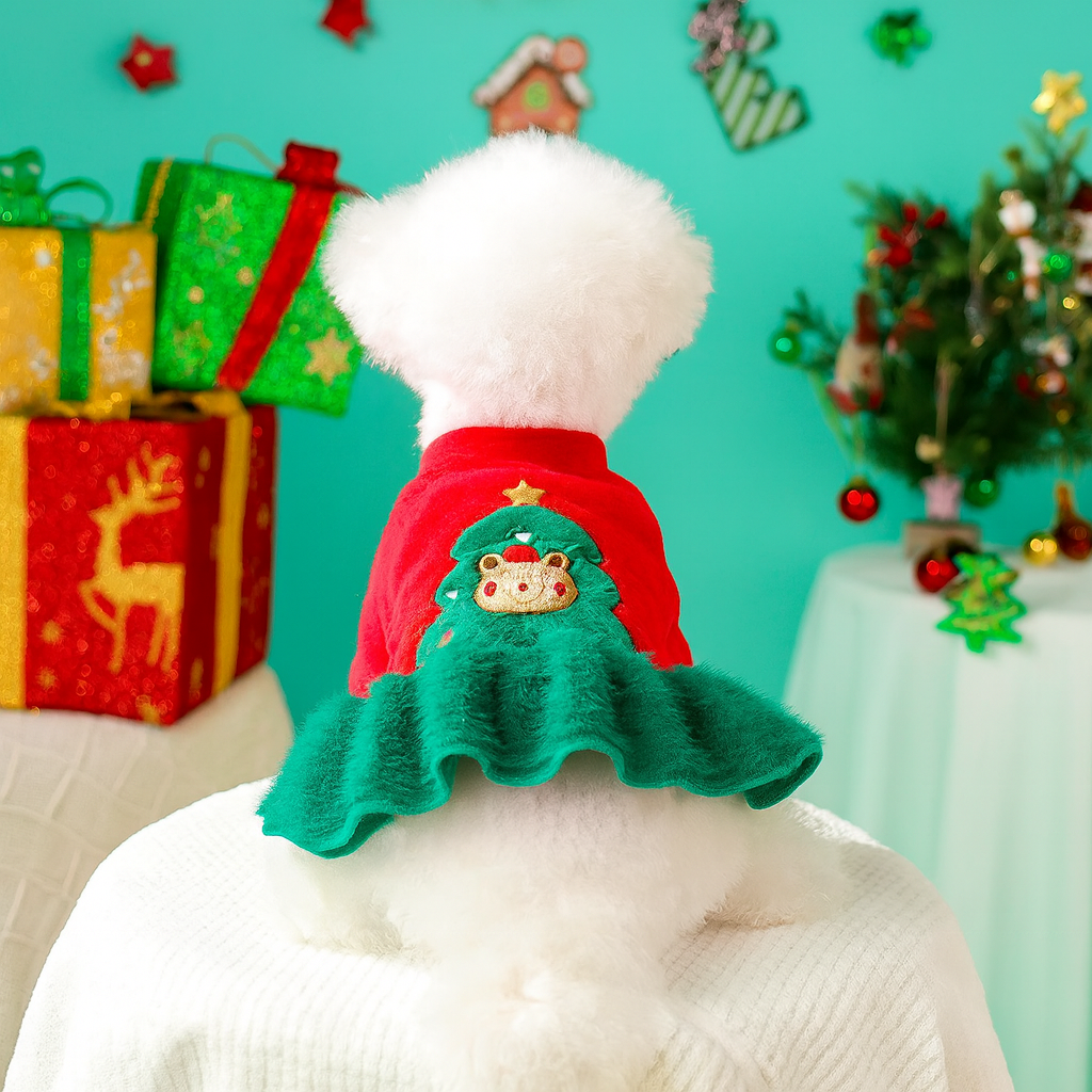 vestido elfo para perro navida