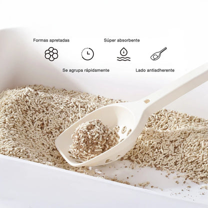 Arena de Tofu Yommy Premium – 100 % Vegetal, Sin Polvo y Biodegradable