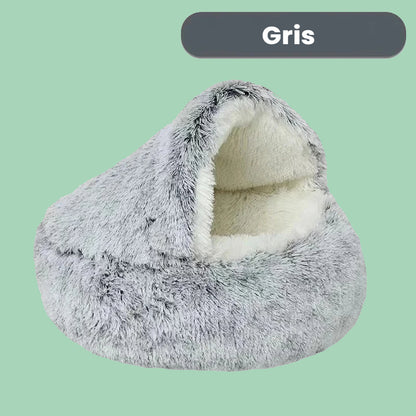 Cama de invierno cálida y acogedora para mascotas