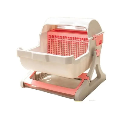 Caja de Arena Semiautomática para Gatos – Limpieza Rápida, Lujo y Comodidad para tu Mascota