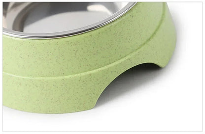 Comedero Doble para Perros y Gatos – Acero Inoxidable, Comida y Agua