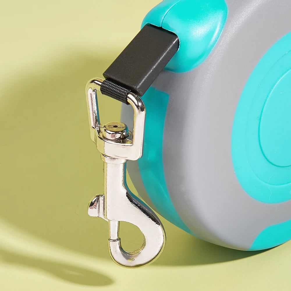 Correa Retráctil de Nylon 5M para Perros y Gatos – Duradera y Segura