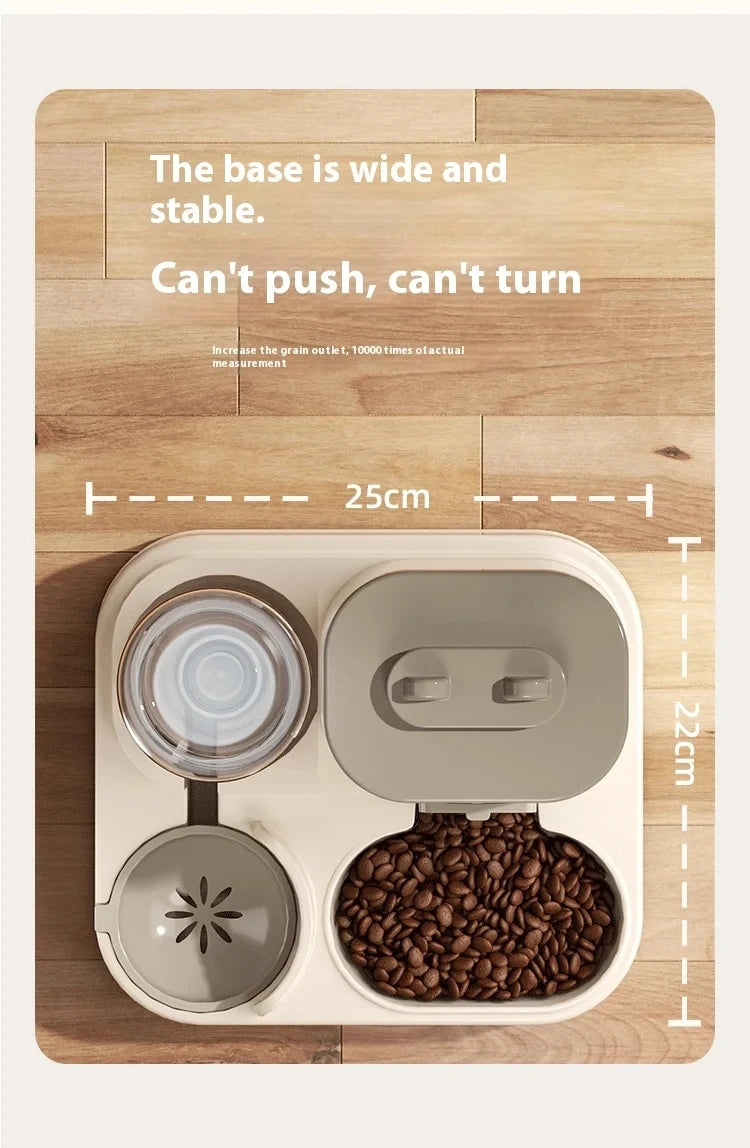 Comedero y Bebedero Automático para Perros y Gatos – Anti-Derrames y Fácil de Limpiar