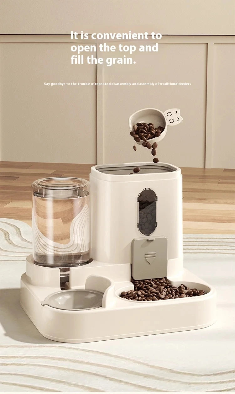 Comedero y Bebedero Automático para Perros y Gatos – Anti-Derrames y Fácil de Limpiar