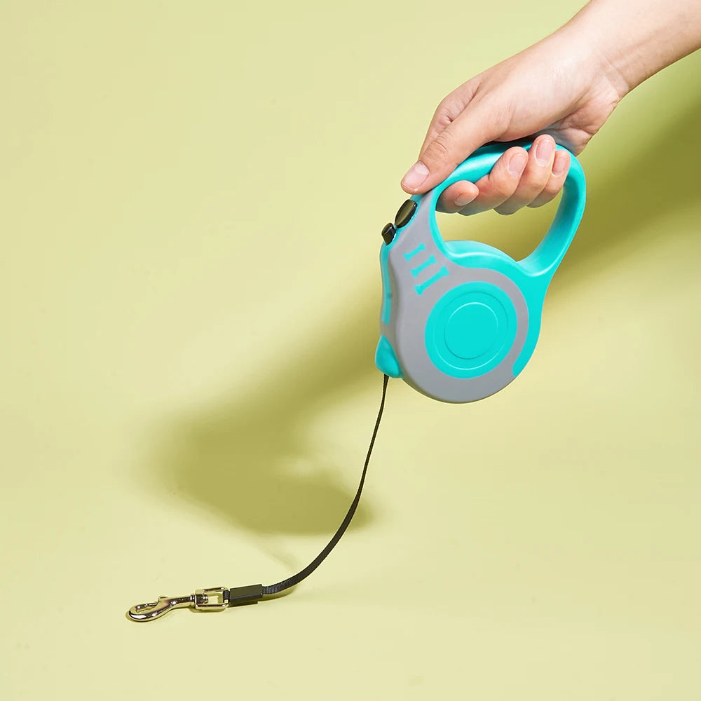 Correa Retráctil de Nylon 5M para Perros y Gatos – Duradera y Segura