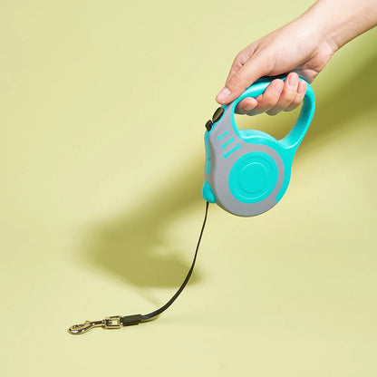 Correa Retráctil de Nylon 5M para Perros y Gatos – Duradera y Segura