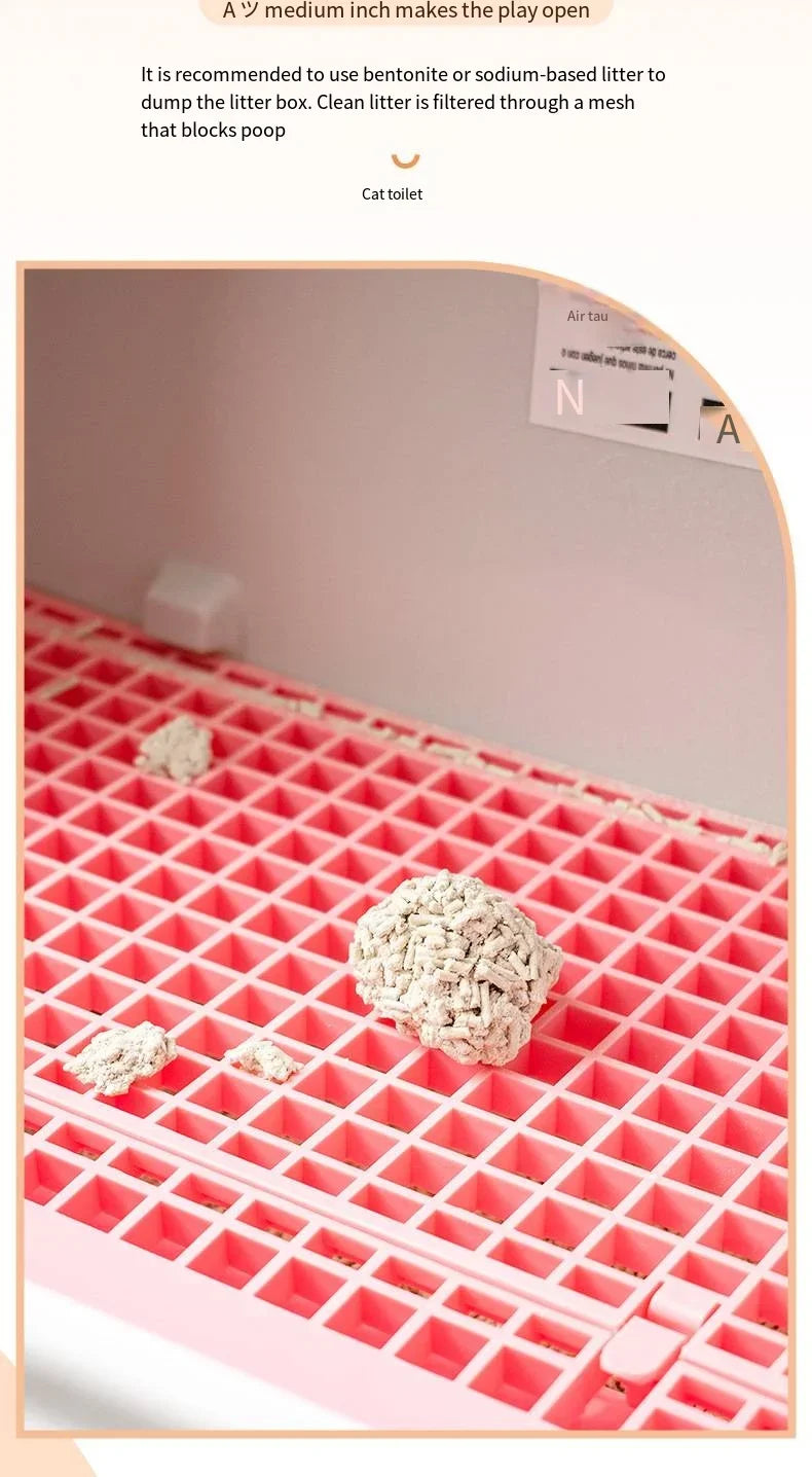 Caja de Arena Semiautomática para Gatos – Limpieza Rápida, Lujo y Comodidad para tu Mascota