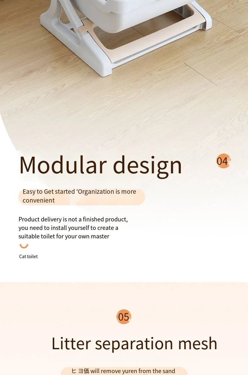 Caja de Arena Semiautomática para Gatos – Limpieza Rápida, Lujo y Comodidad para tu Mascota