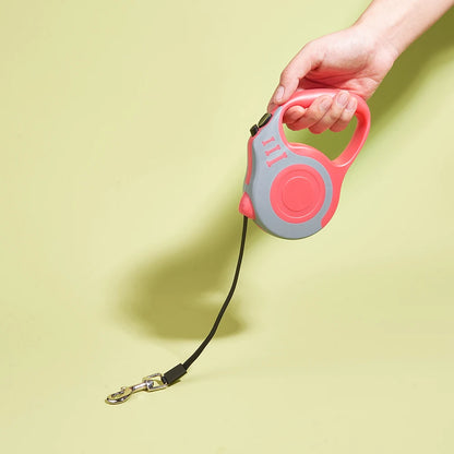 Correa Retráctil de Nylon 5M para Perros y Gatos – Duradera y Segura