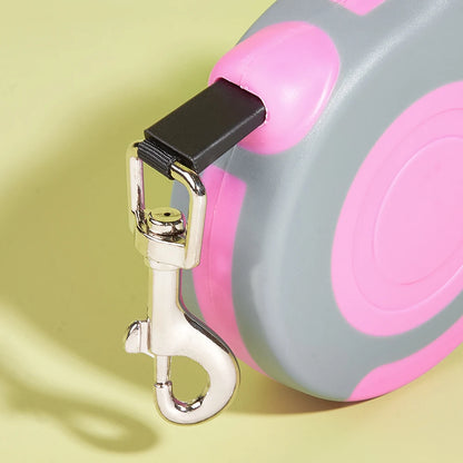 Correa Retráctil de Nylon 5M para Perros y Gatos – Duradera y Segura