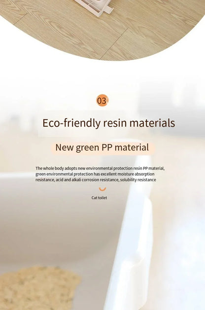 Caja de Arena Semiautomática para Gatos – Limpieza Rápida, Lujo y Comodidad para tu Mascota