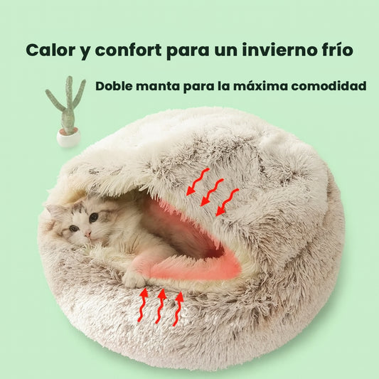 cama invierno para mascotas caliente