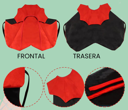 Disfraz de Vampiro para Perros y Gatos – Capa Negra Kawaii para Halloween
