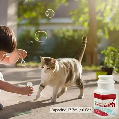 Burbujas de Catnip para Gatos – Spray Interactivo y Seguro de Aceite de Hierba Gatera