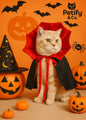 Disfraz de Vampiro para Perros y Gatos – Capa Negra Kawaii para Halloween