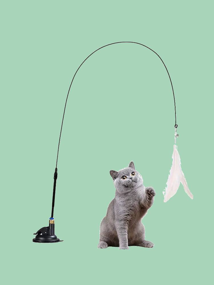 juguete interactivo blanco gato