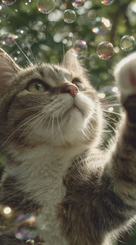 Burbujas de Catnip para Gatos – Spray Interactivo y Seguro de Aceite de Hierba Gatera