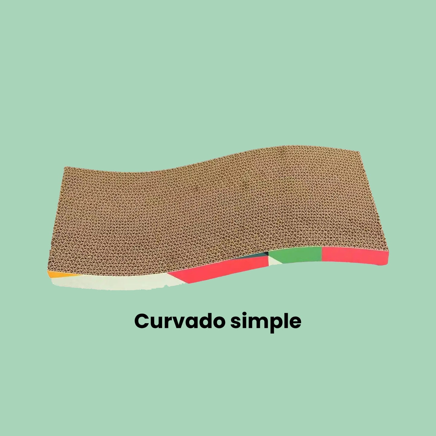 Rascador de cartón para gatos, duradero y ecológico, ideal para el cuidado de sus uñas y proteger los muebles